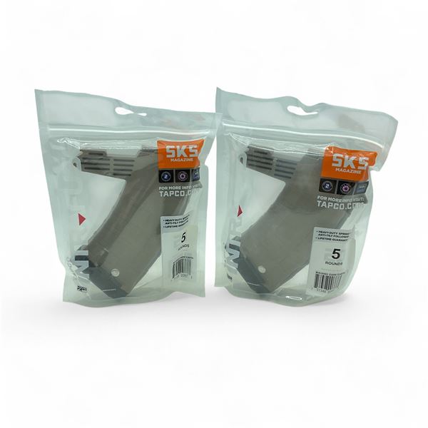 Tapco Intrafuse SKS 7.62 X 39 mm Rifle Magazine Pinned to 5 Rounds X 2 Qty