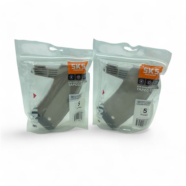 Tapco Intrafuse SKS 7.62 X 39 mm Rifle Magazine Pinned to 5 Rounds X 2 Qty