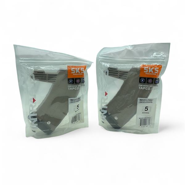 Tapco Intrafuse SKS 7.62 X 39 mm Rifle Magazine Pinned to 5 Rounds X 2