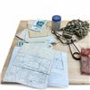 Image 3 : Assorted Items Including Fuel Sticks, Wood Forends (Cracked), Scale, Calls, Pellets and Bag of Maps