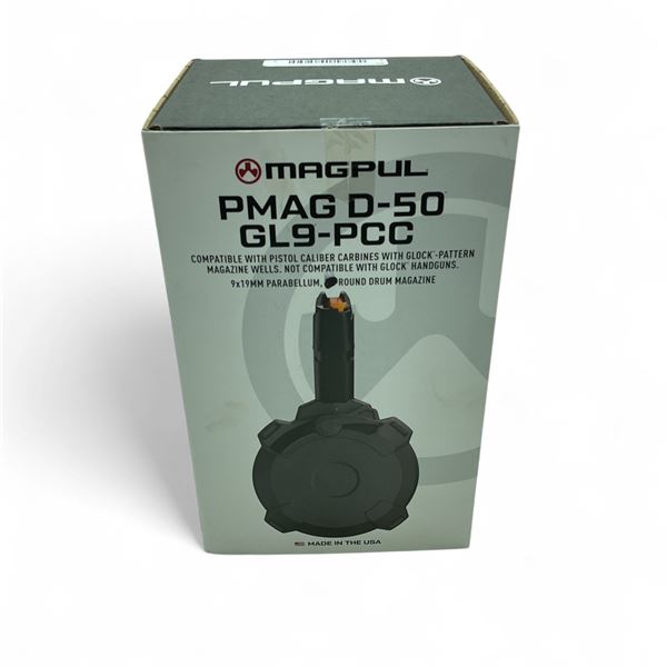 Magpul PMag D-50 GL9-PCC 9x19mm Drum Magazine