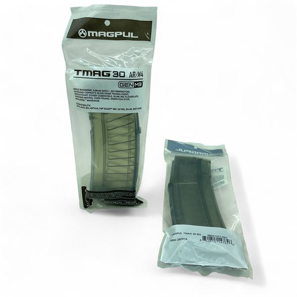 Magpul TMag 30 AR/ M4 5.56x45 Nato/ .223 Rem, 30 Round Pinned Polymer Magazine X 2 Qty