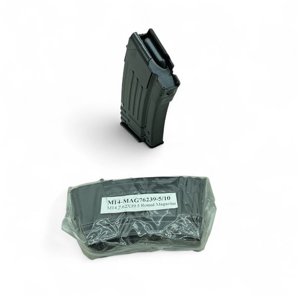 M14 7.62x39, 5 Round Metal Magazine X 2 Qty