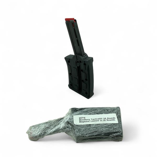 Mossberg Tactical 22, 22 LR 25 Round Pinned to 10 Polymer Magazine X 2 Qty