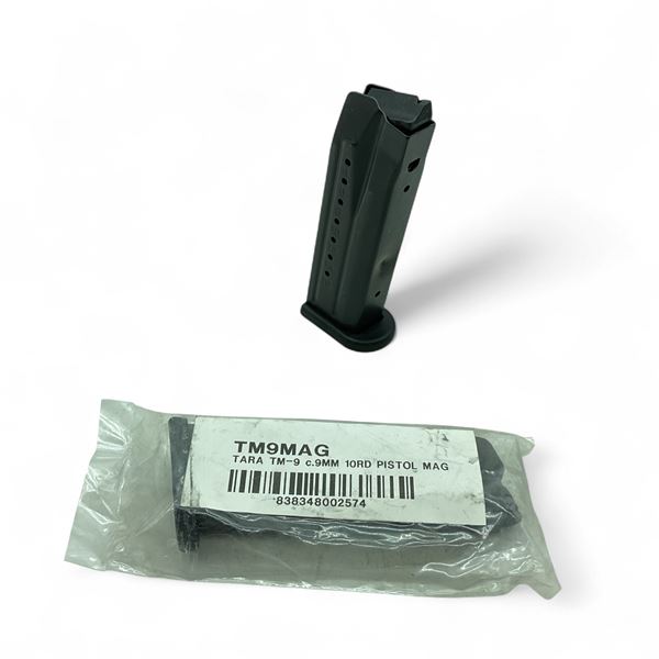 Tara TM-9 9mm, 10 Round Magazine X 2 Qty
