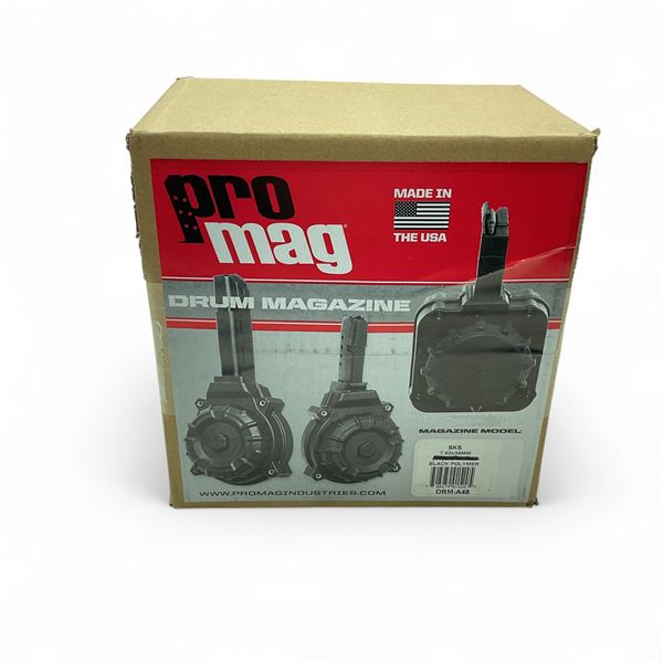 Pro Mag SKS 7.62 x 39mm Polymer Drum Magazine Pinned to 5 Rounds