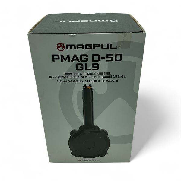 Magpul PMag D-50 GL9 9x19mm Parabellum Drum Magazine