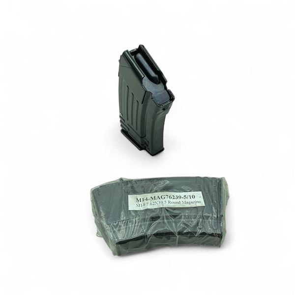 M14 7.62x39, 5 Round Metal Magazine X 2 Qty
