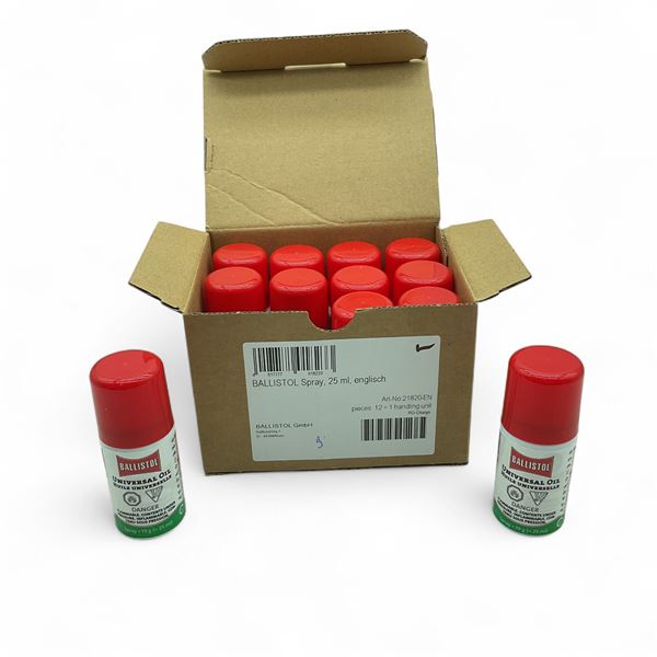 Ballistol Universal Oil Spray, 25 ml Bottle X 12 Qty