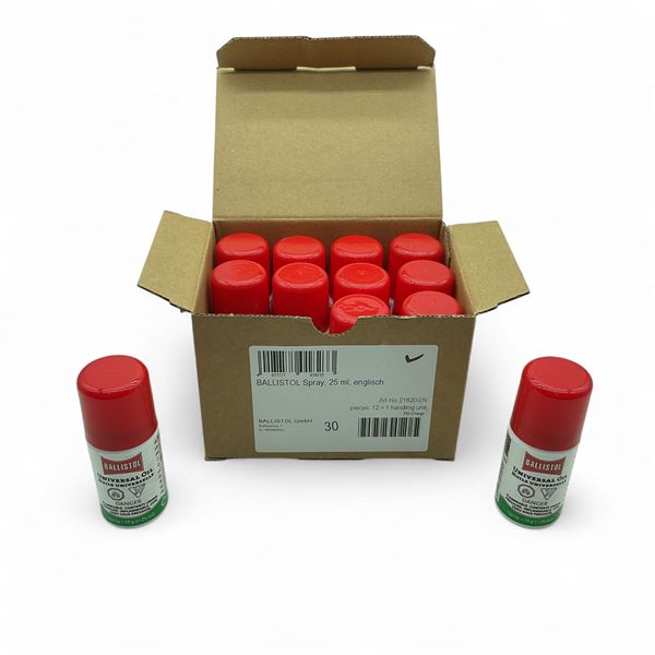 Ballistol Universal Oil Spray, 25 ml Bottle X 12 Qty