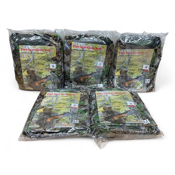 Tree Leaf Camo Suit, Size: Medium X 5 Qty
