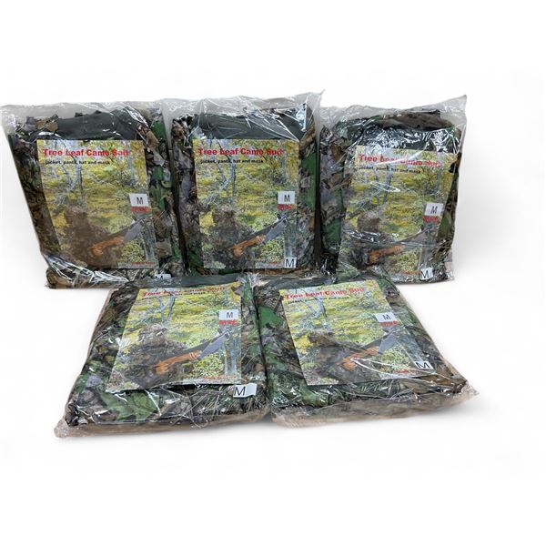 Tree Leaf Camo Suit, Size: Medium X 5 Qty