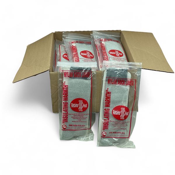 Insulating Warmth Myler Sock Liner OSFM X 29 Qty