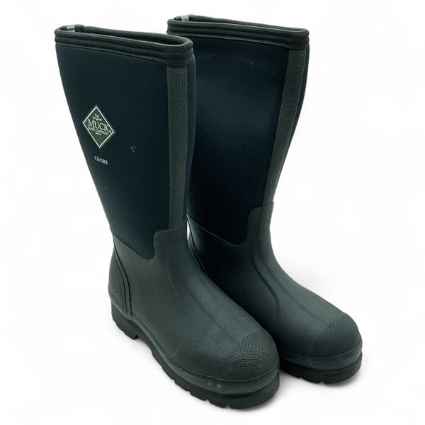Muck Chore All Conditions Work Boots Men's Size 5, Women's Size 6 in Black