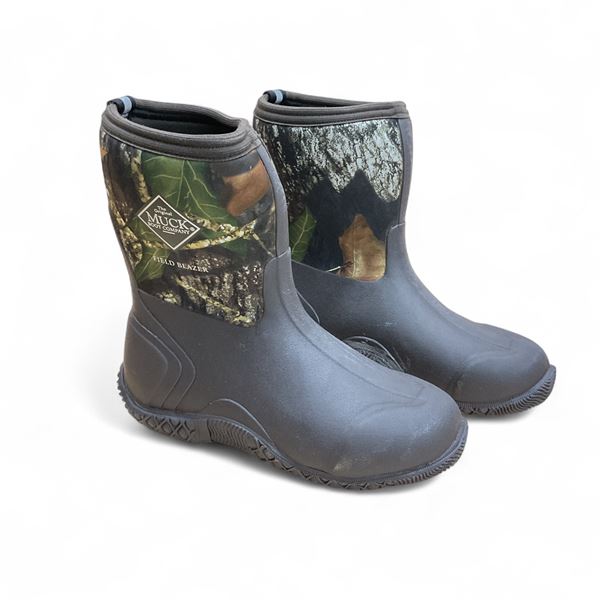 Muck Boots Kids Fieldblazer All Terrain Sport Boot, Mossy Oak Break-Up Camo, Youth Size: 5