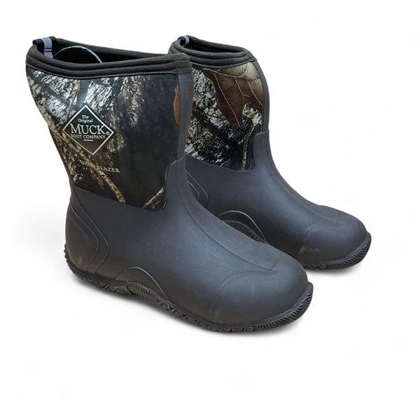 Muck Boots Kids Fieldblazer All Terrain Sport Boot, Mossy Oak Break-Up Camo, Youth Size: 5