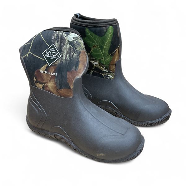 Muck Boots Kids Fieldblazer All Terrain Sport Boot, Mossy Oak Break-Up Camo, Youth Size: 6