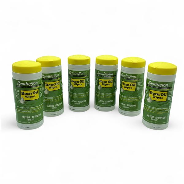 Remington Rem Oil Wipes, 60 Premoistened Disposable Wipes X 6 Qty