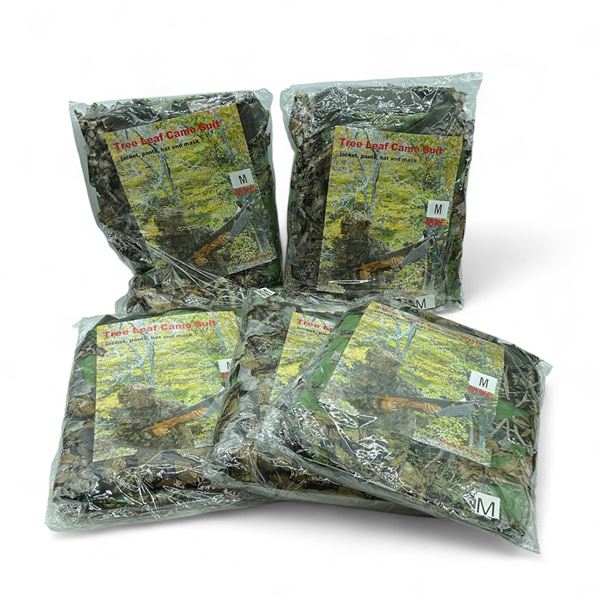 Tree Leaf Camo Suit, Size: Medium X 5 Qty
