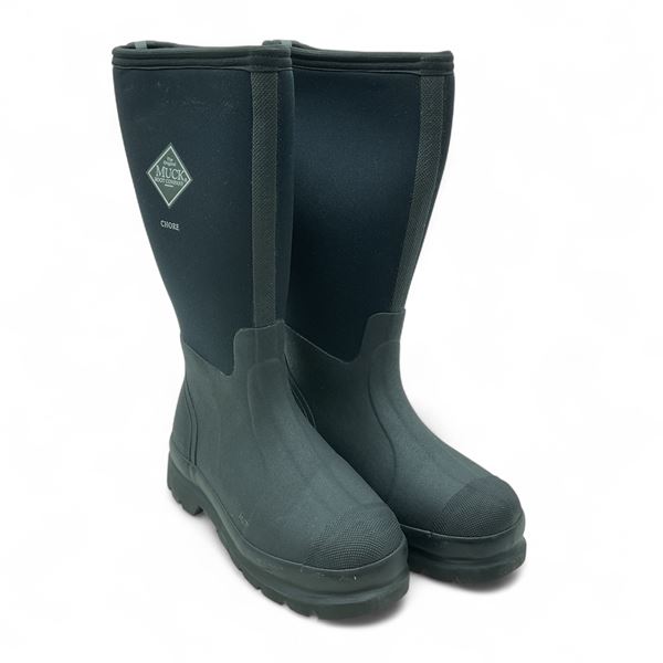 Muck Boots Chore All Conditions Work Boot, Hi Height, Black, Size: Men's 5/ Women's 6