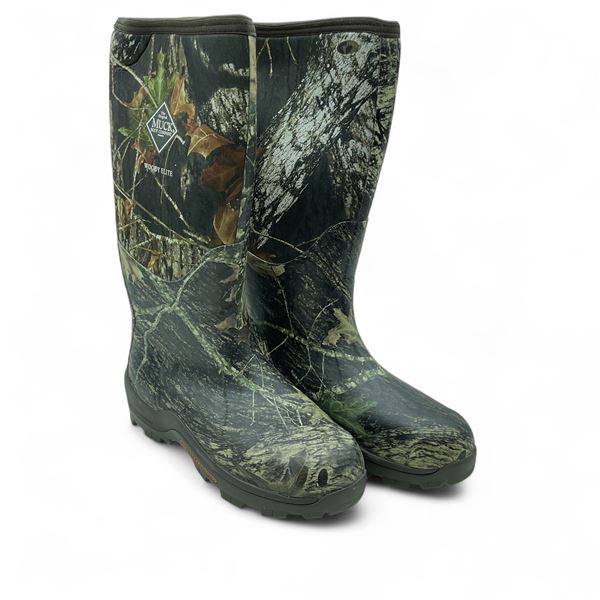 Muck Boots Woody Elite Stealth Premium Hunting Boot, New Mossy Oak Break-Up, Size: Men's 13