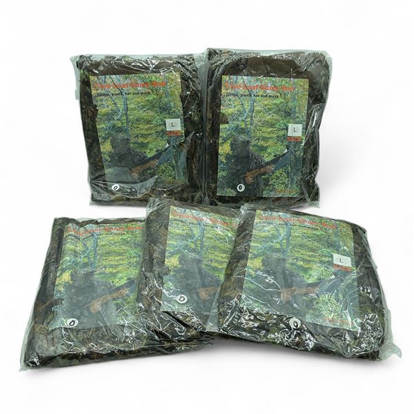 Tree Leaf Camo Suit Size Large X 5 Qty Includes Jacket, Pants and Mask