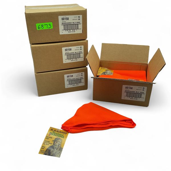 Bandanas in Blaze Orange X 24 Qty
