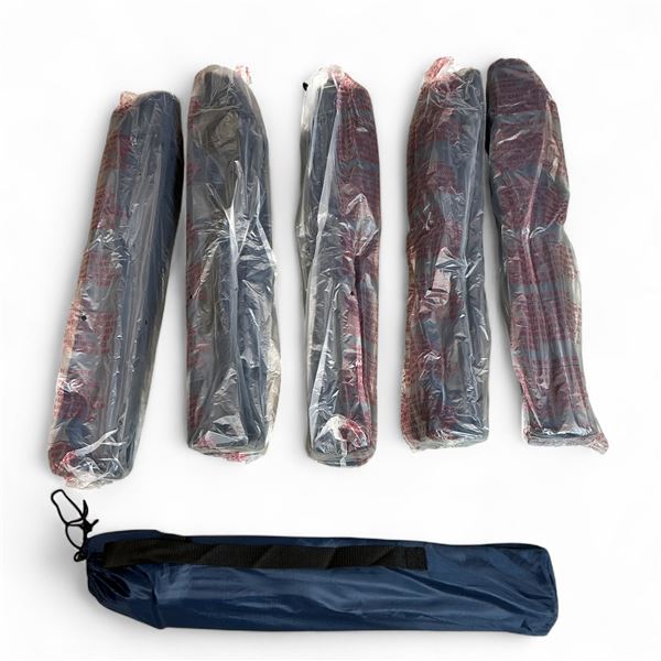 Folding Chair in Bag, Blue X 6 Qty