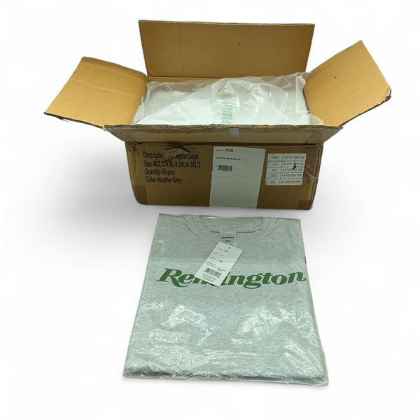 Remington Logo T-Shirts in Heather X 16 Qty