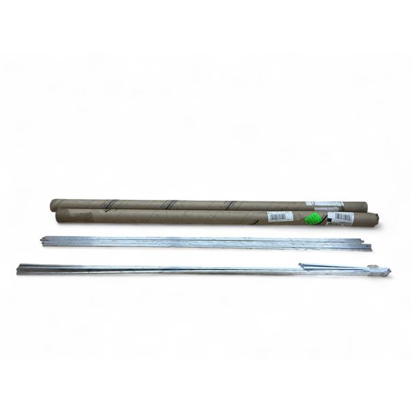 Squared Metal Rods, 42" X 19 Qty