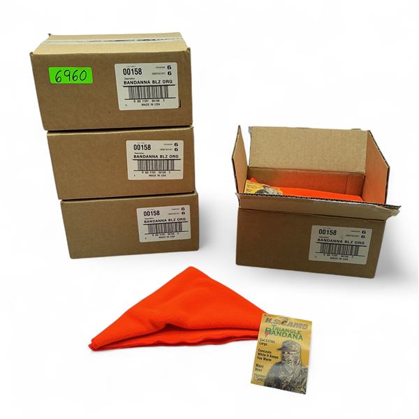 Bandana in Blaze Orange X 24 Qty