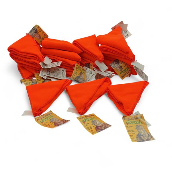 Bandanas in Blaze Orange X 24 Qty