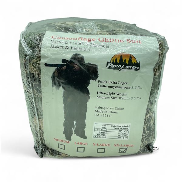 Parklands Ghillie Suit Size XXL Jacket and Pant Set