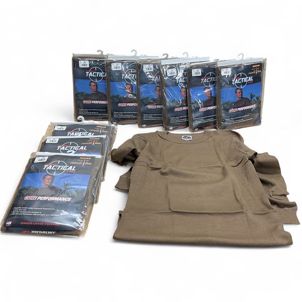 Medalist Tactical Shield Lightweight Warm Shirt Size XL, Brown X 11 Qty