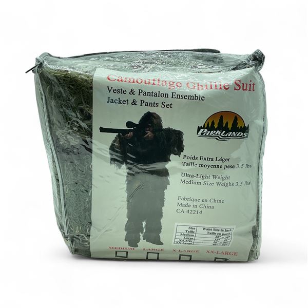 Parklands Ghillie Suit Size XXL Jacket and Pants Set