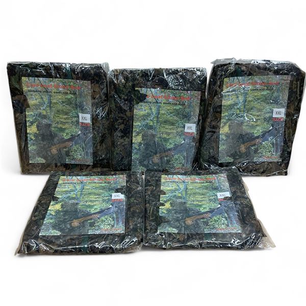 Tree Leaf Camo Suit in XXL X 5 Qty Includes Jacket, Pants and Mask