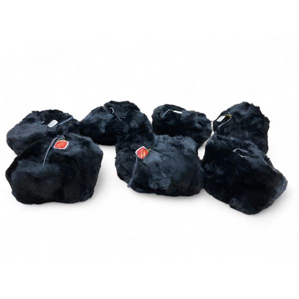 Yukon Fur Hats, Black X 7 Qty