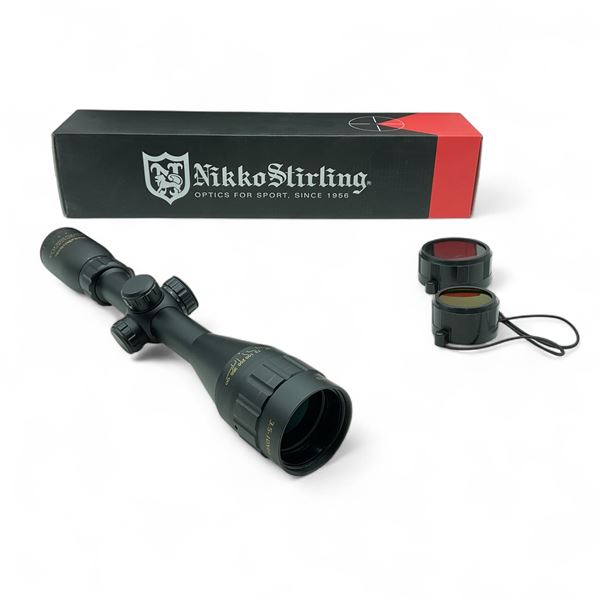 Nikko Stirling Game King 3.5 - 10 X 44 mm Illuminated Rifle Scope with 4 Plex Reticle