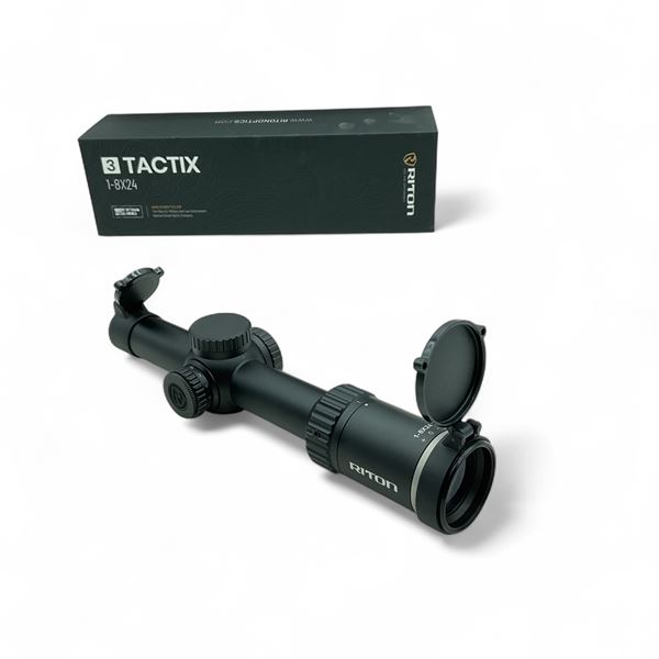 Riton 3 Tactix 1 - 8X 24 mm Illuminated SFP Scope with OT Reticle