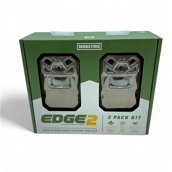 Moultrie Edge 2 Cellular Trail Camera with 36 MP, 2 Pack, New