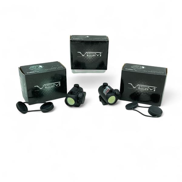 VISM Micro Green Dot with Integrated Red Laser X 3 Qty