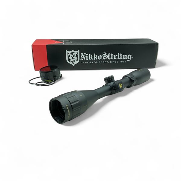 Nikko Stirling Game King 3.5 - 10X 44 mm Illuminated Rifle Scope with 4 Plex Reticle