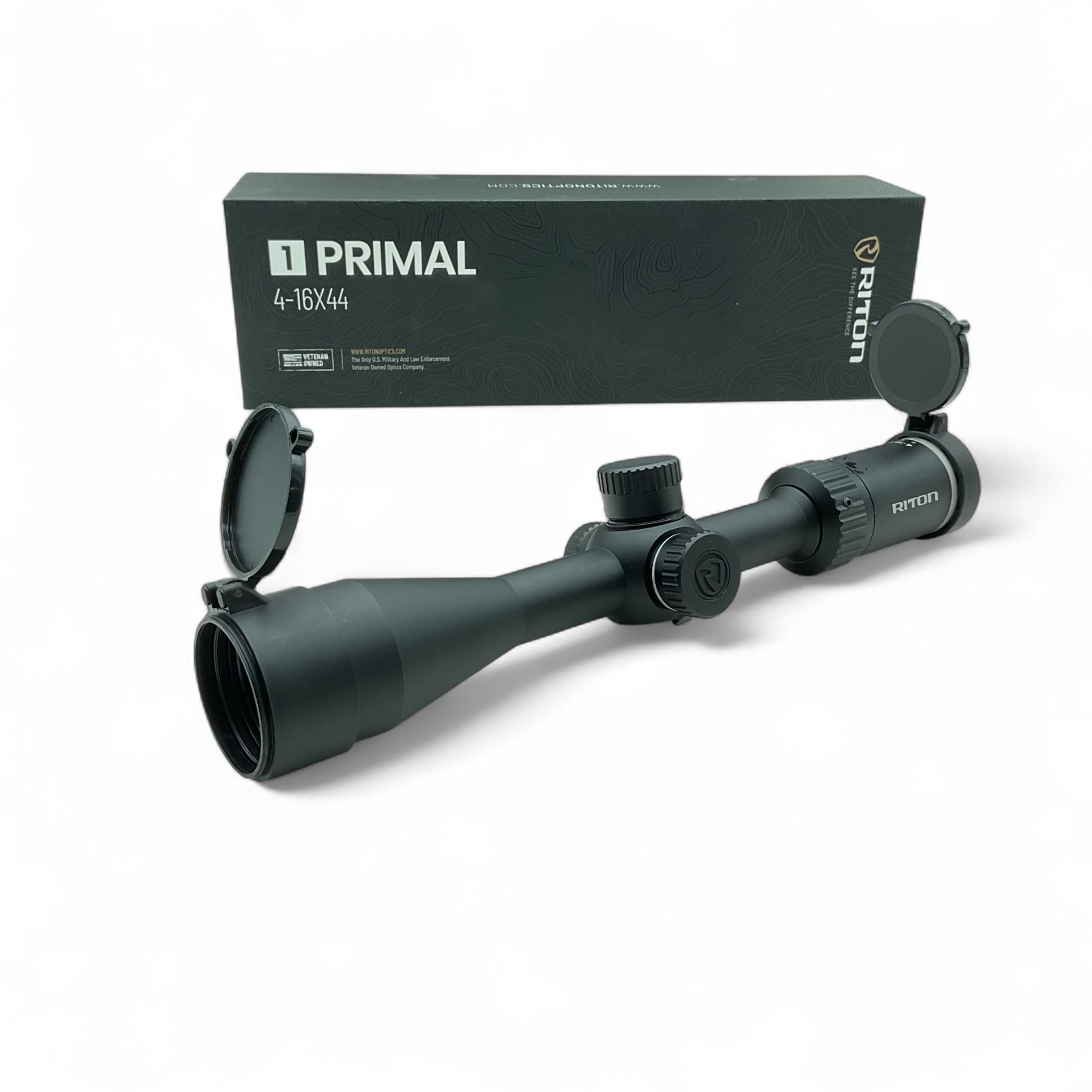 Rut Reticle Riton Scope Riton 1 Primal 4 - 16X 44 mm SFP Rifle Scope with RUT Reticle