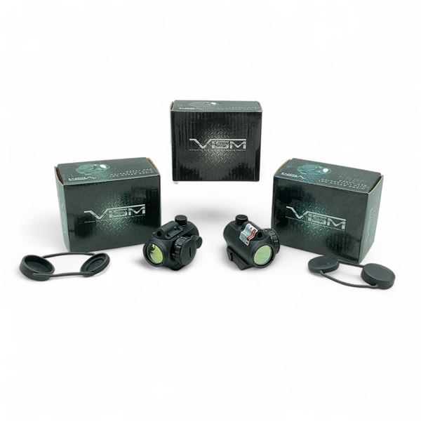 VISM Micro Green Dot with Integrated Red Laser X 3 Qty