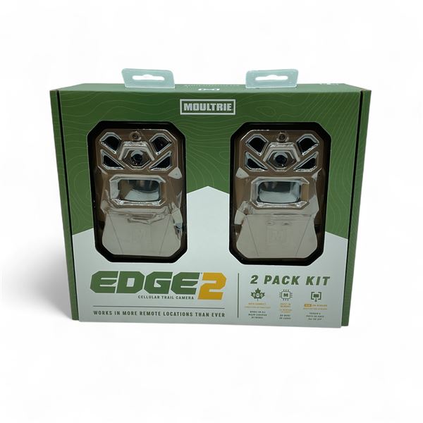 Moultrie Edge 2 Cellular Trail Camera with 36 MP, 2 Pack