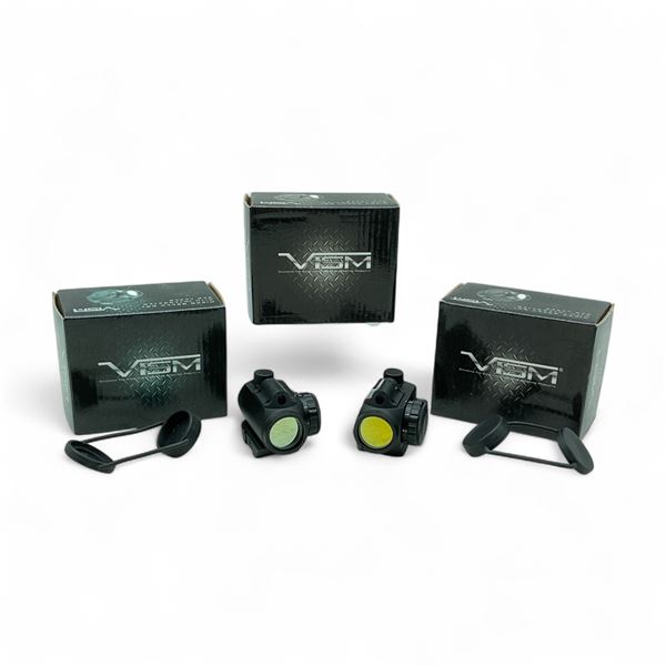 VISM Micro Green Dot with Integrated Red Laser X 3 Qty