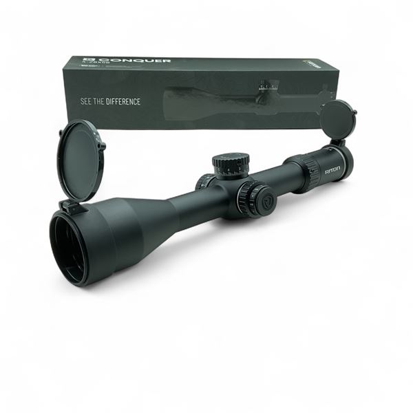 Riton 5 Conquer 4 - 28X 56 mm Illuminated FFP Rifle Scope with MRAD TPRS Reticle