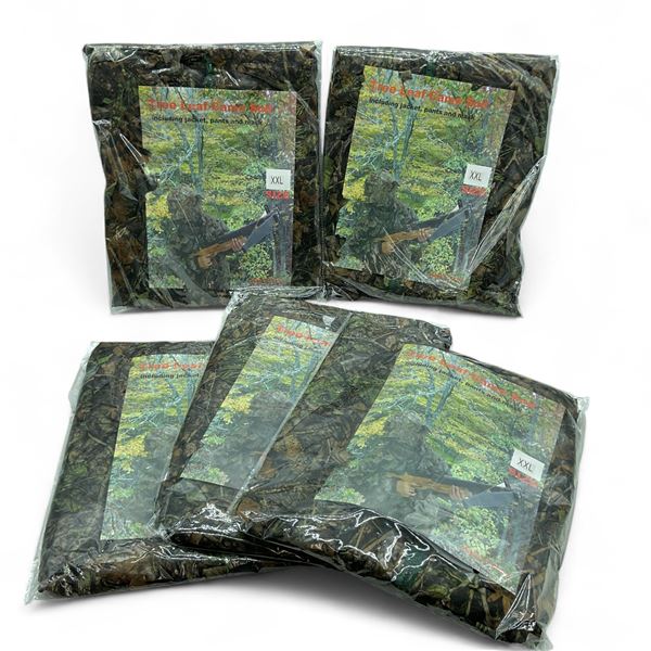 Tree Leaf Camo Suit Size XXL X 5 Qty Includes Jacket, Pants and Mask