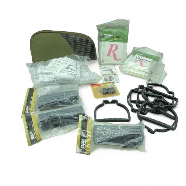 Assorted Firearm Accessories, Parts and Crossbow Foot Stirrups