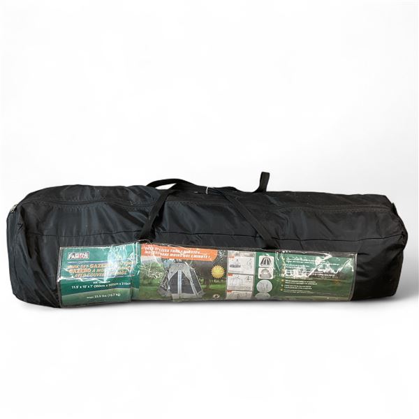 World Famous Kwik Set Gazebo with Flaps, 11.5' x 10' x 7'